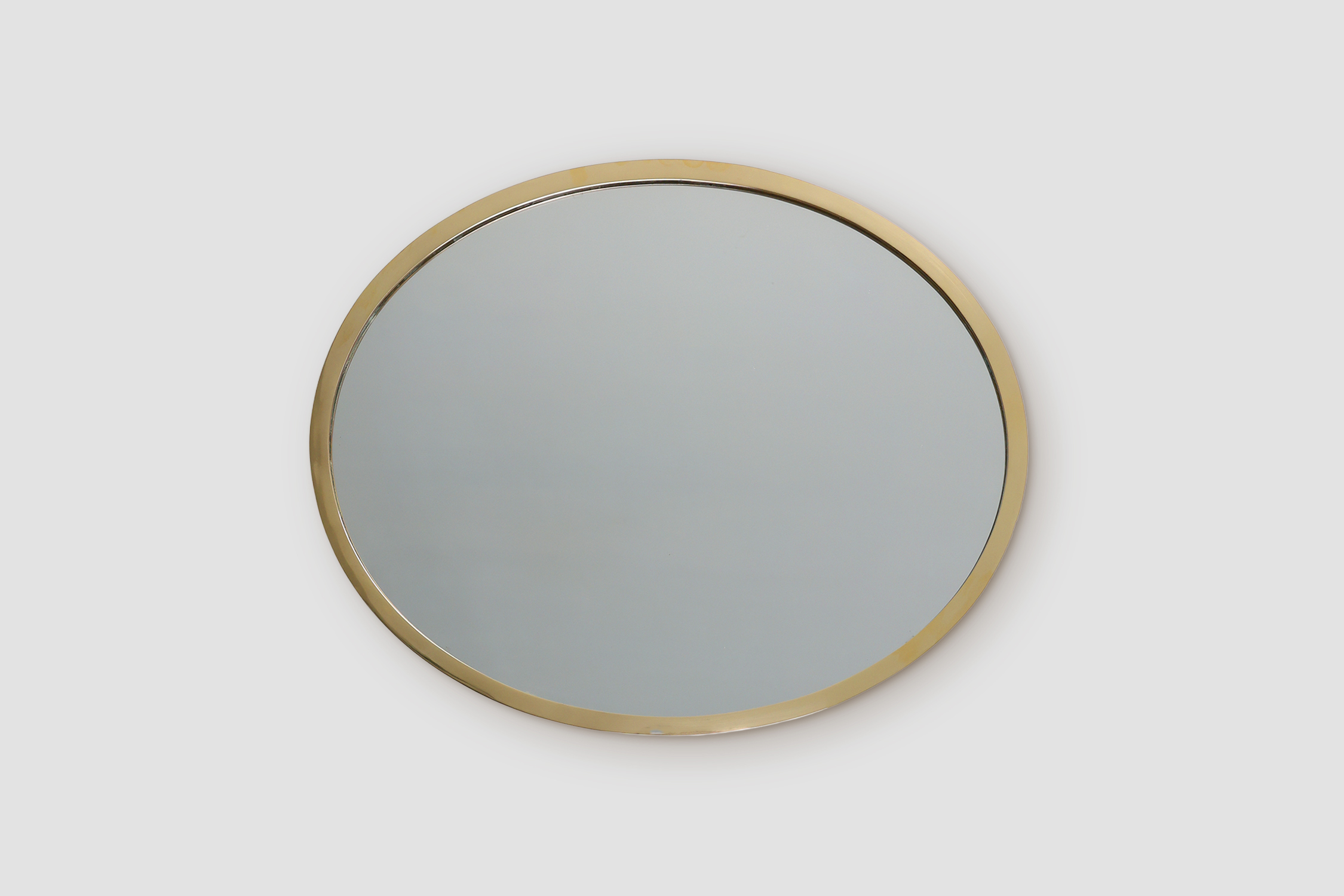 Art Deco Copper‑Plated Metal Mirror, Belgium ca. 1925thumbnail